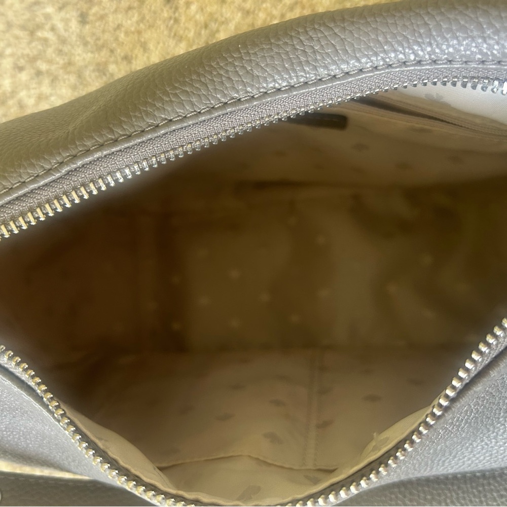 Kate Spade Pebbled Leather Hobo in Gray - Picture 7 of 7